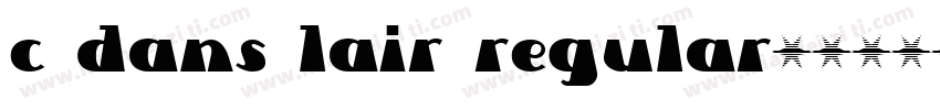 C Dans Lair Regular字体转换